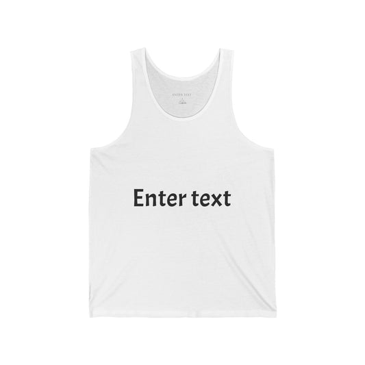 Valentine's Day Unisex Jersey Tank - "You Are Literally The Only Person I Like"